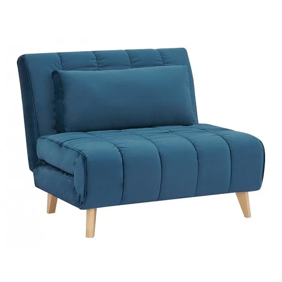 Кресло BILLY VELVET голубой TAP.188 / бук BILLYVN 1